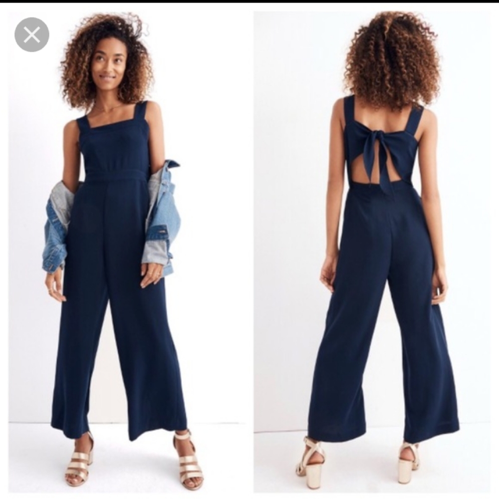 Navy blue jumpsuit